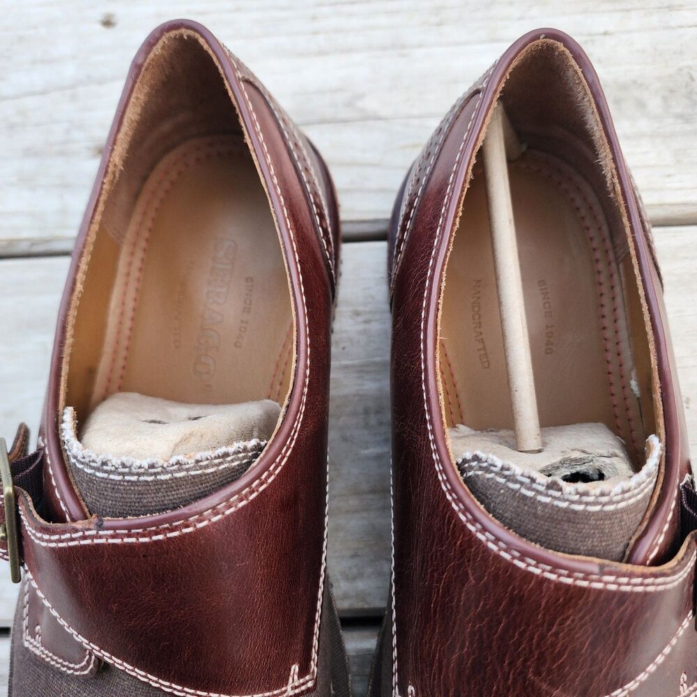 Sebago Men's Classic Brown Moc Loafer Sz 10.5 Buckle Strap Leather Used - Picture 10 of 16